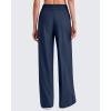 image:imageG4Free Chillwhisp Lightweight Flowy Wide Leg Pants Women Elastic Waist Palazzo Pants Summer Beach VacationDark Blue