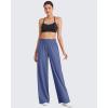image:imageG4Free Chillwhisp Lightweight Flowy Wide Leg Pants Women Elastic Waist Palazzo Pants Summer Beach VacationDusky Purple