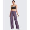 image:imageG4Free Chillwhisp Lightweight Flowy Wide Leg Pants Women Elastic Waist Palazzo Pants Summer Beach VacationGrape Purple