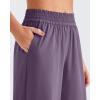 image:imageG4Free Chillwhisp Lightweight Flowy Wide Leg Pants Women Elastic Waist Palazzo Pants Summer Beach VacationGrape Purple