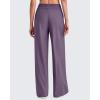 image:imageG4Free Chillwhisp Lightweight Flowy Wide Leg Pants Women Elastic Waist Palazzo Pants Summer Beach VacationGrape Purple