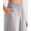 image:imageG4Free Chillwhisp Lightweight Flowy Wide Leg Pants Women Elastic Waist Palazzo Pants Summer Beach VacationGrey