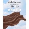 image:imageG4Free Chillwhisp Lightweight Wide Leg Pants Women Front Seam Elastic Waist Flowy Palazzo Pants SummerCoffee Brown