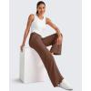 image:imageG4Free Chillwhisp Lightweight Wide Leg Pants Women Front Seam Elastic Waist Flowy Palazzo Pants SummerCoffee Brown