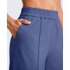 image:imageG4Free Chillwhisp Lightweight Wide Leg Pants Women Front Seam Elastic Waist Flowy Palazzo Pants SummerDusky Purple