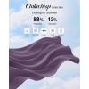 image:imageG4Free Chillwhisp Lightweight Wide Leg Pants Women Front Seam Elastic Waist Flowy Palazzo Pants SummerGrape Purple