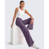 image:imageG4Free Chillwhisp Lightweight Wide Leg Pants Women Front Seam Elastic Waist Flowy Palazzo Pants SummerGrape Purple