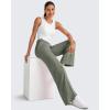 image:imageG4Free Chillwhisp Lightweight Wide Leg Pants Women Front Seam Elastic Waist Flowy Palazzo Pants SummerGray Olive