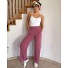 image:imageG4Free Chillwhisp Lightweight Wide Leg Pants Women Front Seam Elastic Waist Flowy Palazzo Pants SummerWine