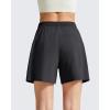 image:imageG4Free Chillwhisp Split Running Shorts for Women 3 Builtin Shorts for Athletic Workout GymBlackWhite