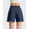image:imageG4Free Chillwhisp Split Running Shorts for Women 3 Builtin Shorts for Athletic Workout GymDark NavyWhite