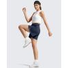 image:imageG4Free Chillwhisp Split Running Shorts for Women 3 Builtin Shorts for Athletic Workout GymPure Dark Navy