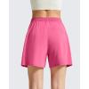 image:imageG4Free Chillwhisp Split Running Shorts for Women 3 Builtin Shorts for Athletic Workout GymRosy Pink