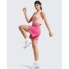 image:imageG4Free Chillwhisp Split Running Shorts for Women 3 Builtin Shorts for Athletic Workout GymRosy Pink