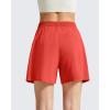image:imageG4Free Chillwhisp Split Running Shorts for Women 3 Builtin Shorts for Athletic Workout GymRust Orange
