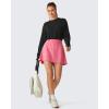 image:imageG4Free Lightbreeze Drawstring Hem Workout Tops Women  UPF 50 UV Shirts Long Sleeve Crop with Thumbholes Loose FitBlack