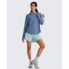 image:imageG4Free Lightbreeze UPF 50 UV Long Sleeve Shirts for Women  Sun Hoodie with Thumholes Hiking CasualDusty Blue