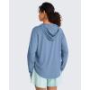 image:imageG4Free Lightbreeze UPF 50 UV Long Sleeve Shirts for Women  Sun Hoodie with Thumholes Hiking CasualDusty Blue