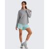image:imageG4Free Lightbreeze UPF 50 UV Long Sleeve Shirts for Women  Sun Hoodie with Thumholes Hiking CasualSilver Gray