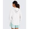 image:imageG4Free Lightbreeze UPF 50 UV Long Sleeve Shirts for Women  Sun Hoodie with Thumholes Hiking CasualWhite