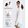 image:imageG4Free Lightbreeze UPF 50 UV Long Sleeve Shirts for Women  Sun Hoodie with Thumholes Hiking CasualWhite