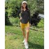 image:imageG4Free Skimetic Womens UPF 50 Sun Shirts with Hoodie Long Sleeve Workout Tops Half Zip Rash Guard Hiking FishingBlack