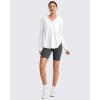 image:imageG4Free Skimetic Womens UPF 50 Sun Shirts with Hoodie Long Sleeve Workout Tops Half Zip Rash Guard Hiking FishingWhite