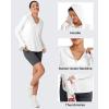 image:imageG4Free Skimetic Womens UPF 50 Sun Shirts with Hoodie Long Sleeve Workout Tops Half Zip Rash Guard Hiking FishingWhite