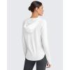 image:imageG4Free Skimetic Womens UPF 50 Sun Shirts with Hoodie Long Sleeve Workout Tops Half Zip Rash Guard Hiking FishingWhite