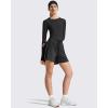 image:imageG4Free Womens UPF 50 Long Sleeve Rash Guard Athletic ShirtBlack