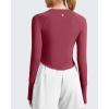 image:imageG4Free Womens UPF 50 Long Sleeve Rash Guard Athletic ShirtBurgundy