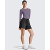 image:imageG4Free Womens UPF 50 Long Sleeve Rash Guard Athletic ShirtGray Purple