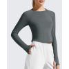 image:imageG4Free Womens UPF 50 Long Sleeve Rash Guard Athletic ShirtGrey Sage