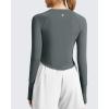 image:imageG4Free Womens UPF 50 Long Sleeve Rash Guard Athletic ShirtGrey Sage