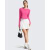 image:imageG4Free Womens UPF 50 Long Sleeve Rash Guard Athletic ShirtHot Pink