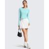 image:imageG4Free Womens UPF 50 Long Sleeve Rash Guard Athletic ShirtLight Blue