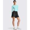 image:imageG4Free Womens UPF 50 Long Sleeve Rash Guard Athletic ShirtLight Blue