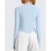 image:imageG4Free Womens UPF 50 Long Sleeve Rash Guard Athletic ShirtLight Denim