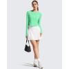 image:imageG4Free Womens UPF 50 Long Sleeve Rash Guard Athletic ShirtMint Green