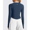 image:imageG4Free Womens UPF 50 Long Sleeve Rash Guard Athletic ShirtNavy