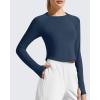 image:imageG4Free Womens UPF 50 Long Sleeve Rash Guard Athletic ShirtNavy