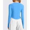 image:imageG4Free Womens UPF 50 Long Sleeve Rash Guard Athletic ShirtOcean Blue