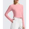 image:imageG4Free Womens UPF 50 Long Sleeve Rash Guard Athletic ShirtPink
