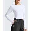 image:imageG4Free Womens UPF 50 Long Sleeve Rash Guard Athletic ShirtWhite