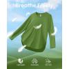 image:imageG4Free Womens UPF 50 UV Shirts Long Sleeve Workout Sun Shirt Outdoor Gym Hiking Tops Quick Dry Lightweight Casual YogaArmy Green