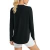image:imageG4Free Womens UPF 50 UV Shirts Long Sleeve Workout Sun Shirt Outdoor Gym Hiking Tops Quick Dry Lightweight Casual YogaBlack