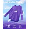 image:imageG4Free Womens UPF 50 UV Shirts Long Sleeve Workout Sun Shirt Outdoor Gym Hiking Tops Quick Dry Lightweight Casual YogaDark Purple