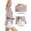 image:imageG4Free Womens UPF 50 UV Shirts Long Sleeve Workout Sun Shirt Outdoor Gym Hiking Tops Quick Dry Lightweight Casual YogaGray Lilac