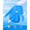 image:imageG4Free Womens UPF 50 UV Shirts Long Sleeve Workout Sun Shirt Outdoor Gym Hiking Tops Quick Dry Lightweight Casual YogaOcean Blue