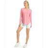 image:imageG4Free Womens UPF 50 UV Shirts Long Sleeve Workout Sun Shirt Outdoor Gym Hiking Tops Quick Dry Lightweight Casual YogaPink